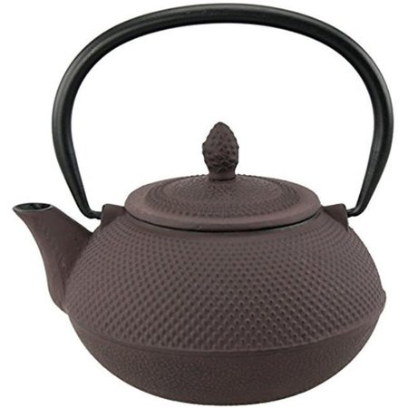 BAKEOFF 30 oz Kyusu Cast Iron Tea Pot - Brown BA1004296